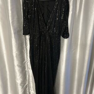Elegant Black Sequin jumpsuit
